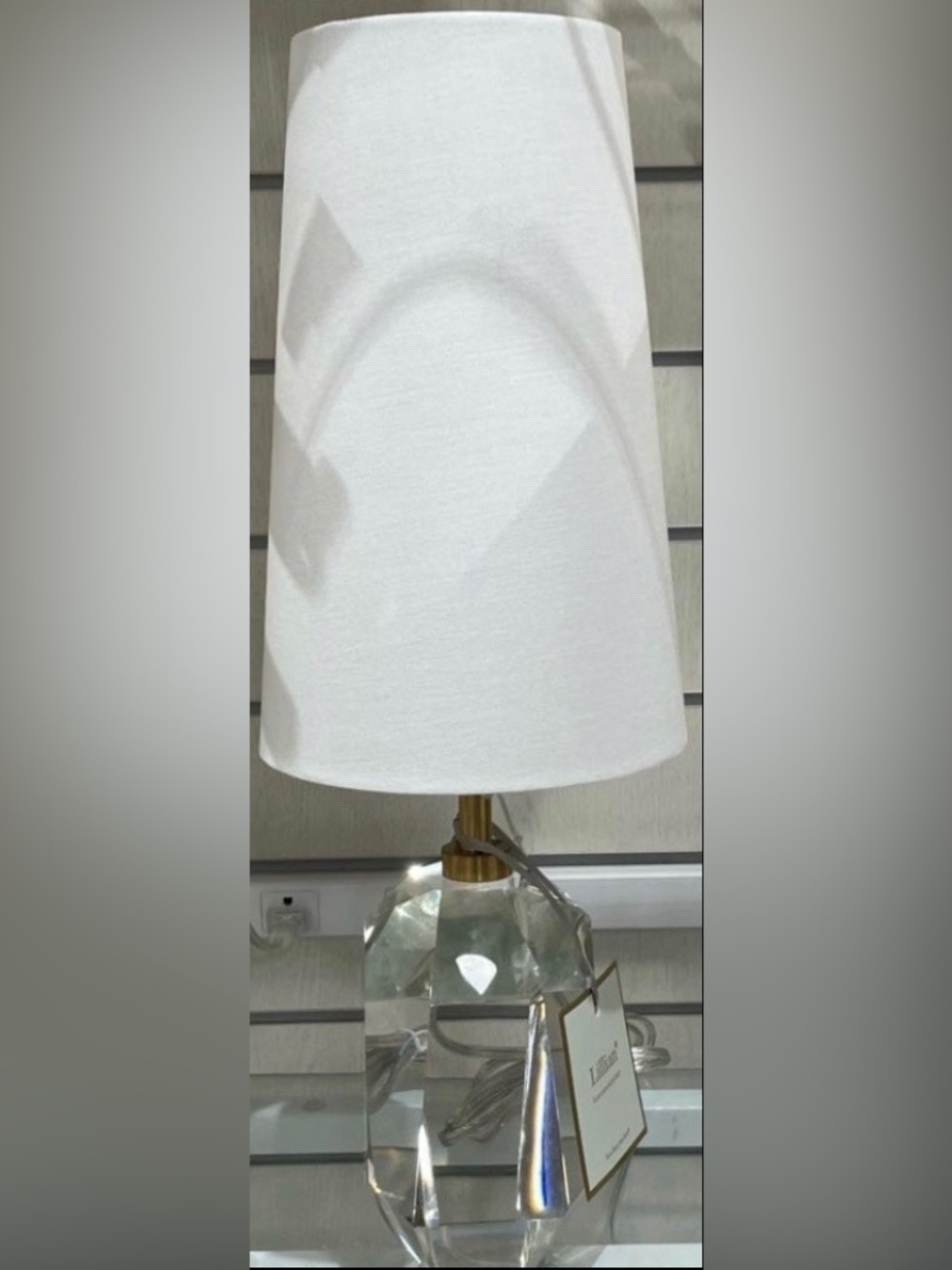 Lillian August Diamond Cut Accent Lamp NWT